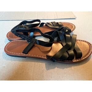 Women's generic strappy roman flat sandals sandals 43